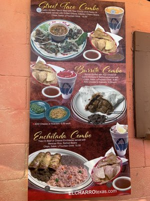 Menu photo 6 El Charro Lubbock, TX