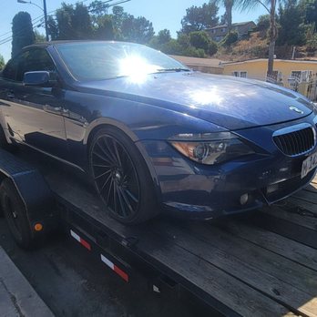 Magic City Towing - 2005 Bmw 650   Roadside Assistance.  Flatbed tow from San Bernardino to San Diego. - Towing Near Me - Riverside, California