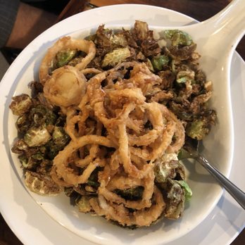 Freshwater Tavern - The Honey Sriracha Brussels sprouts appetizer was amazing! - New American Near Me - Gladstone, Michigan Freshwater Tavern - The Honey Sriracha Brussels sprouts appetizer was amazing! - New American Near Me - Gladstone, Michigan