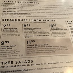 Surprisingly low prices considering this is a steakhouse