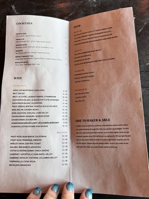 Menu photo 4 Baker & Able Huntsville, AL