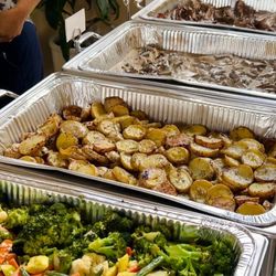 Teto's Catering - Menu #2 spread requires two rectangular tables