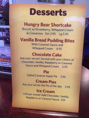 Menu photo 7 Hungry Bear Restaurant Cody, WY