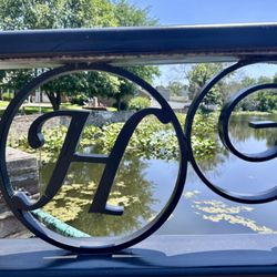 Mercer County Library - Hightstown Branch - The bridge's rail.