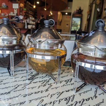 McHugh Tea Room & Gifts - L-R: Texas Gold Rush, Hazelnut Cookie, Vanilla Mint Chai (my favorite) - Tea Rooms Near Me - Bellaire, Texas McHugh Tea Room & Gifts - L-R: Texas Gold Rush, Hazelnut Cookie, Vanilla Mint Chai (my favorite) - Tea Rooms Near Me - Bellaire, Texas