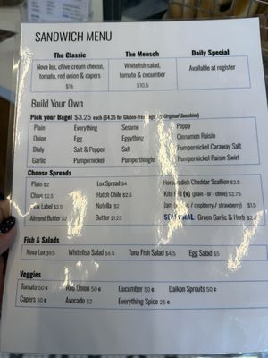 Menu photo 7 Boichik Bagels Concord, CA