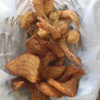 The Half Shell - Kid's fried shrimp and fries - Seafood Near Me - Saint Simons Island, Georgia The Half Shell - Kid's fried shrimp and fries - Seafood Near Me - Saint Simons Island, Georgia