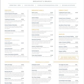 Canela Cafe - Breakfast & Brunch Near Me - Milwaukee, Wisconsin