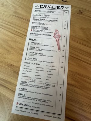 Menu photo 2 The Cavalier Wilson, NC