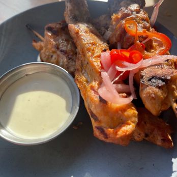 AMBAR Restaurant, Clarendon - Chicken Skewers - Modern European Near Me - Arlington, Virginia
