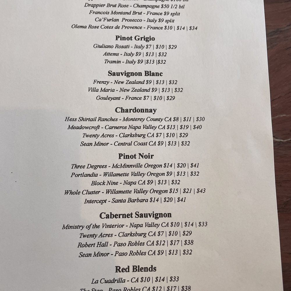 Fifty Three Fifty - Drink list as of 6/16 - Coffee & Tea Near Me - Holmes Beach, Florida