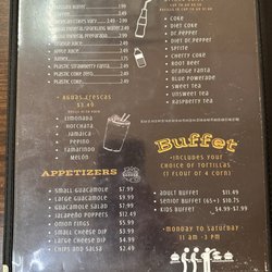 Menu as of 4.14.2025