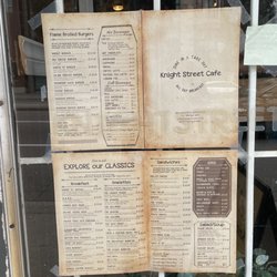 Outside menu