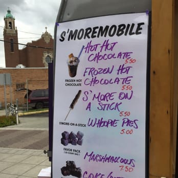 S'more Mobile - a sign for a chocolate shop - Desserts Near Me S'more Mobile - a sign for a chocolate shop - Desserts Near Me