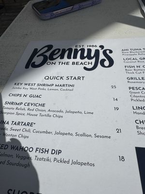 Menu photo 4 Benny's On The Beach - Pier Lake Worth Beach, FL Menu photo 4 Benny's On The Beach - Pier Lake Worth Beach, FL
