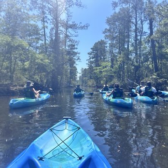 Outer Banks Kayak Adventures - Our group heading out. - Paddleboarding Near Me Outer Banks Kayak Adventures - Our group heading out. - Paddleboarding Near Me
