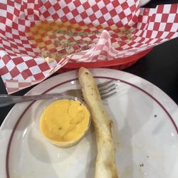 Greek’s Pizzeria & Tavern - South Terre Haute - Breadstick and Nacho Cheese