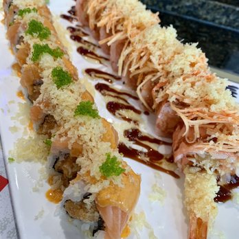 Kisso Asian Bistro - Salmon Lover and Angry Dragon Roll - Sushi Bars Near Me - Alexandria, Virginia