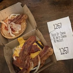 McDonald's - I ordered with no cheese and then it had cheese.