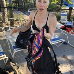 The Splash Water Park - Here's Jamie after an early morning swim.