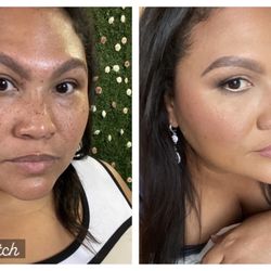 The RedLips Review - She used full coverage to make my burns disappear and the makeup still came out fresh, natural, soft, and glamorous.