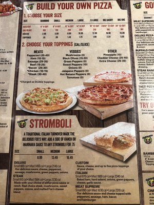 Menu photo 2 Fox's Pizza Den Pomeroy, OH Menu photo 2 Fox's Pizza Den Pomeroy, OH