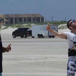 Padre Island Kite - Andy p and I learning the basics