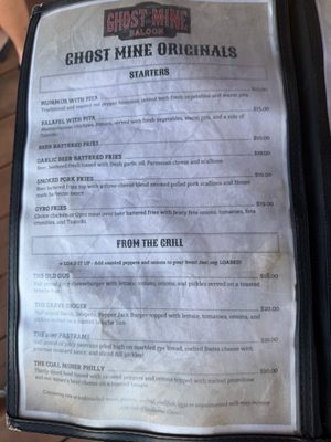 Menu photo 2 Ghost Mine Saloon Needles, CA Menu photo 2 Ghost Mine Saloon Needles, CA