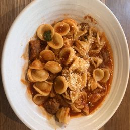 ORECCHIETTE & SPICY SAUSAGE ARRABBIATA ORECCHIETTE & SPICY SAUSAGE ARRABBIATA