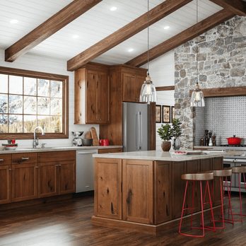 NGA Builders - a kitchen with a stone wall - General Contractors Near Me - Inman, South Carolina NGA Builders - a kitchen with a stone wall - General Contractors Near Me - Inman, South Carolina
