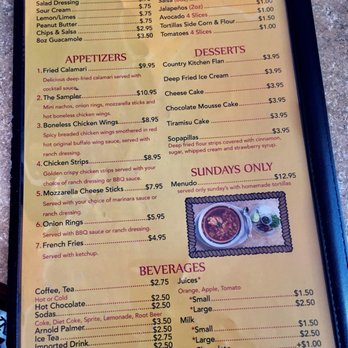 Country Kitchen Cafe - 08.12.18  Appetizers and Desserts - Breakfast & Brunch Near Me - Clearlake Oaks, California