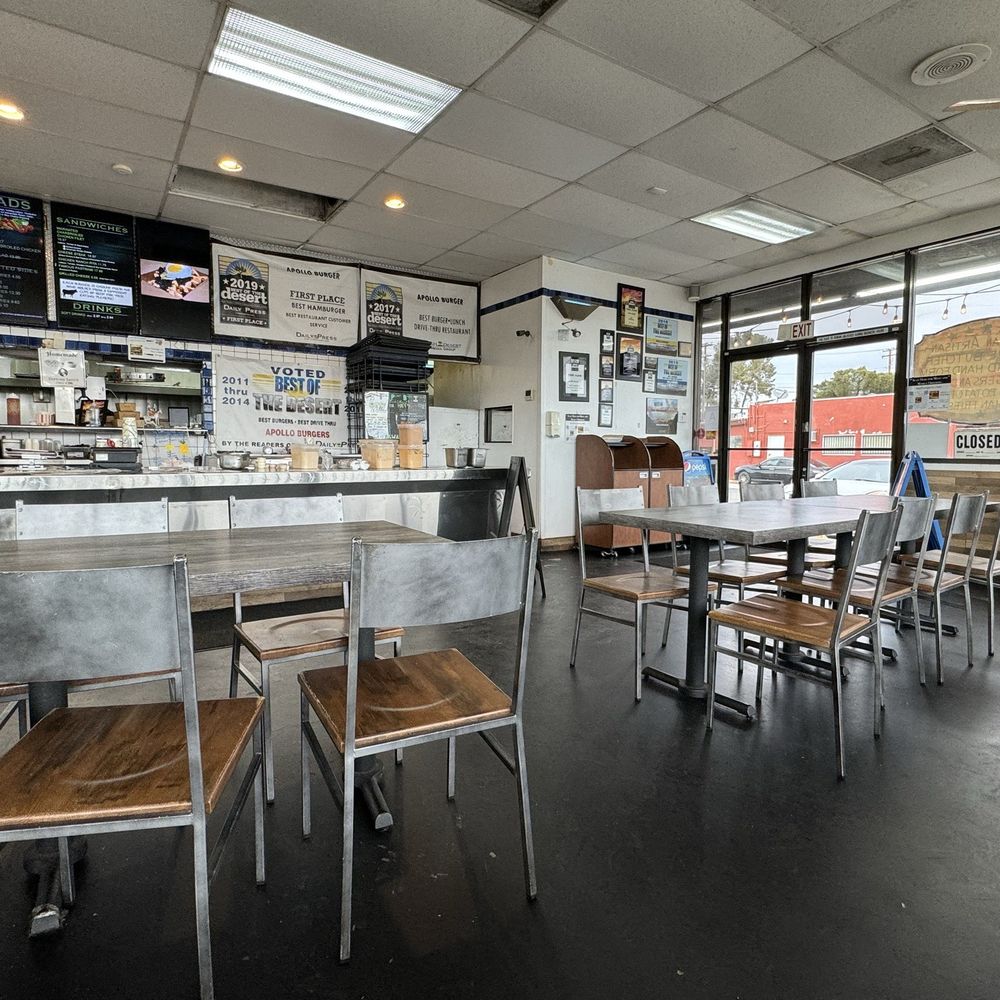 Apollo Restaurant - the interior of the restaurant - Burgers Near Me - Victorville, California