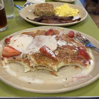 Snooze, an A.M. Eatery - Strawberry shortcake pancakes - Breakfast & Brunch Near Me - Austin, Texas Snooze, an A.M. Eatery - Strawberry shortcake pancakes - Breakfast & Brunch Near Me - Austin, Texas