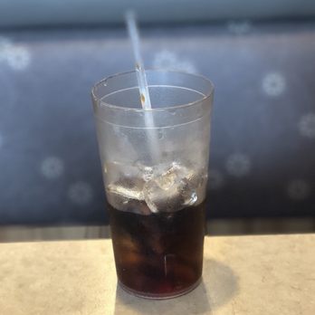 Franklin Park Diner - Just my drink and I enjoying the booth together - American Near Me - Franklin Park, New Jersey