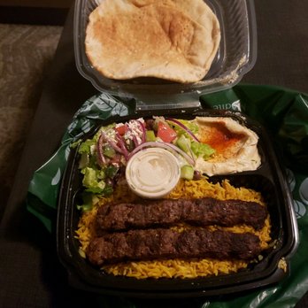 Green Corner Restaurant - Lamb Kafka Kabob plate - Mediterranean Near Me - Mesa, Arizona