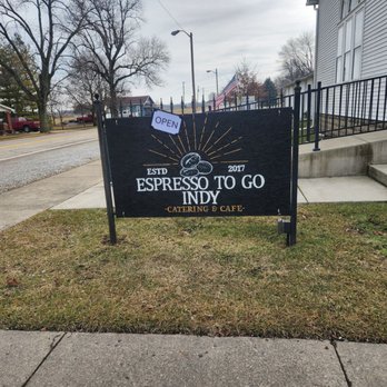 Espresso To Go Indy - a sign for espresso to go indy - Coffee & Tea Near Me - Wilkinson, Indiana Espresso To Go Indy - a sign for espresso to go indy - Coffee & Tea Near Me - Wilkinson, Indiana