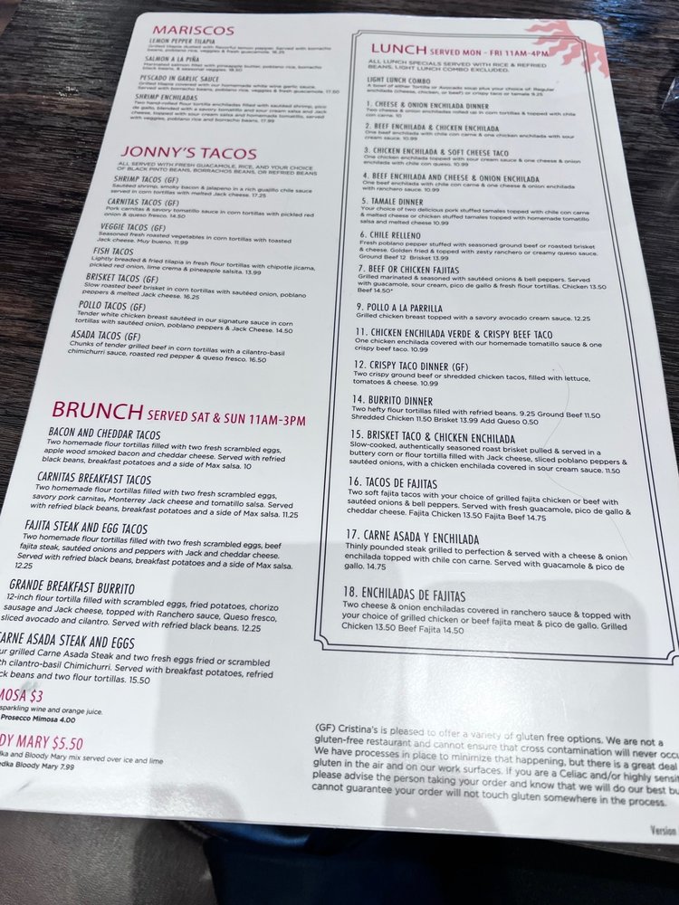 Cristina's Fine Mexican Restaurant