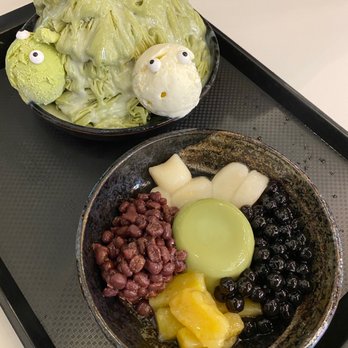 Blackball Taiwanese Dessert - Kyoto shaved ice and kyoto matcha set - Taiwanese Near Me - Vancouver, British Columbia