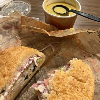 Schlotzsky's - Skip the soup and just get the sandwich, and maybe a Cinnabon for dessert - Pizza Near Me - Hapeville, Georgia Schlotzsky's - Skip the soup and just get the sandwich, and maybe a Cinnabon for dessert - Pizza Near Me - Hapeville, Georgia