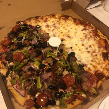 Shakers Pizza - half & half cheese + combo - Pizza Near Me - Fremont, California Shakers Pizza - half & half cheese + combo - Pizza Near Me - Fremont, California