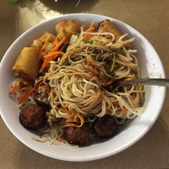 Viet Huong - Bún Cha Gió (unfortunately after my sister stirred it but tasty nonetheless!) - Vietnamese Near Me - Tulsa, Oklahoma Viet Huong - Bún Cha Gió (unfortunately after my sister stirred it but tasty nonetheless!) - Vietnamese Near Me - Tulsa, Oklahoma