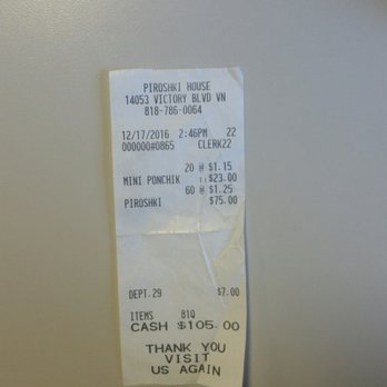 Piroshki House - SPENT $105 AND GOT THE WORST CUSTOMER SERVICE! - Bakeries Near Me - Van Nuys, California Piroshki House - SPENT $105 AND GOT THE WORST CUSTOMER SERVICE! - Bakeries Near Me - Van Nuys, California