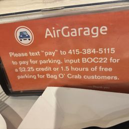 Parking code