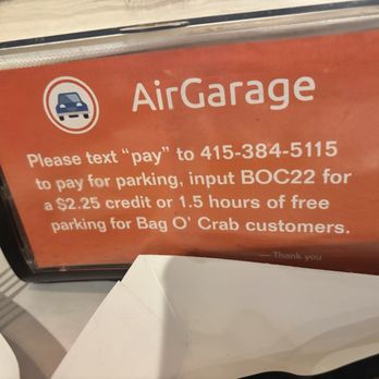 Bag O' Crab - Parking code - Seafood Near Me - San Leandro, California