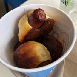 Bucket of Mini Pretzel Dogs