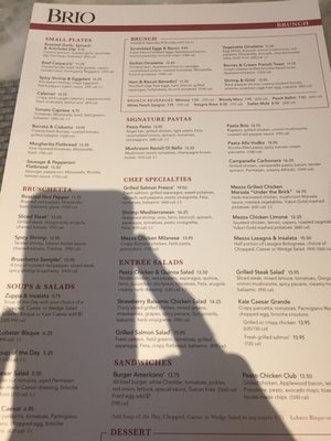 Menu photo 8 Brio Italian Grille Murray, UT