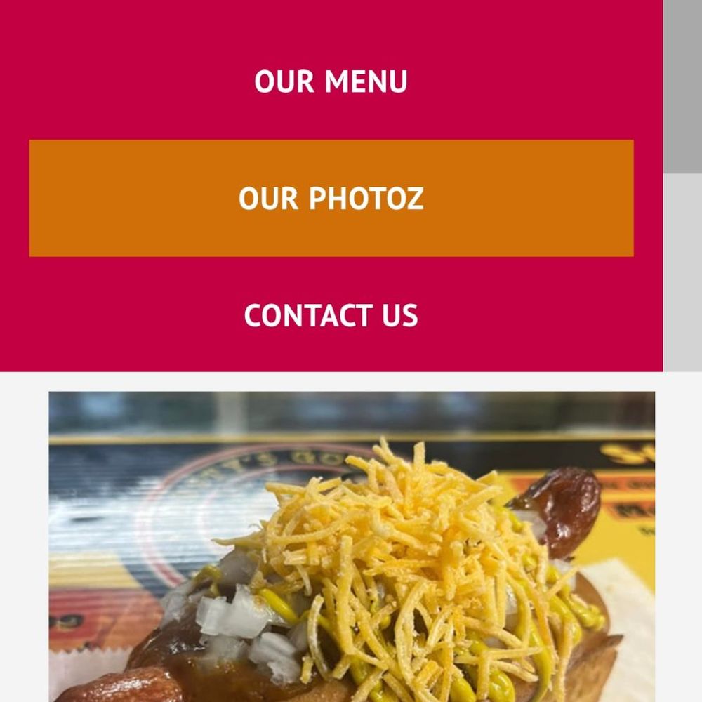 Website photo of hotdog Website photo of hotdog