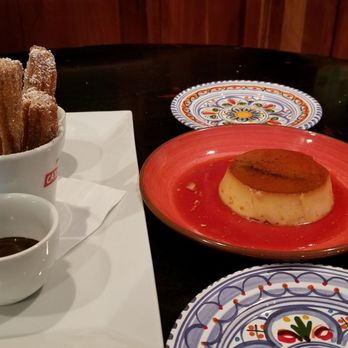 La Tienda Tapas Bar - Flan and churros for dessert. Yum! - Spanish Near Me - Williamsburg, Virginia La Tienda Tapas Bar - Flan and churros for dessert. Yum! - Spanish Near Me - Williamsburg, Virginia