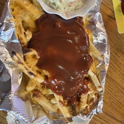 Highland Inn - Memphis fries hold the Cole slaw