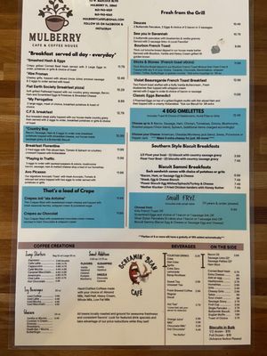Menu photo 2 Mulberry Cafe and Coffee House Mulberry, FL Menu photo 2 Mulberry Cafe and Coffee House Mulberry, FL